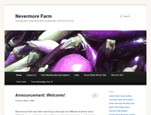 Tablet Screenshot of nevermorefarm.com